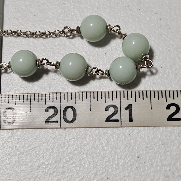 Elegant Multi Stone Beaded Necklace Aqua Accents Retro 50s 60s Fashion Jewelry - Picture 9 of 9